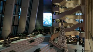 Oversiktsbilde av atrium.